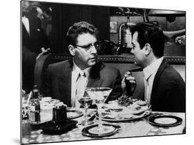 Le grand chantage SWEET SMELL OF SUCCESS by Alexander Mackendrick with Burt Lancaster, Tony Curtis,-null-Mounted Photo