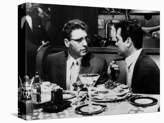 Le grand chantage SWEET SMELL OF SUCCESS by Alexander Mackendrick with Burt Lancaster, Tony Curtis,-null-Stretched Canvas
