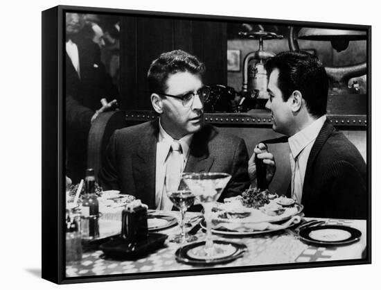 Le grand chantage SWEET SMELL OF SUCCESS by Alexander Mackendrick with Burt Lancaster, Tony Curtis,-null-Framed Stretched Canvas