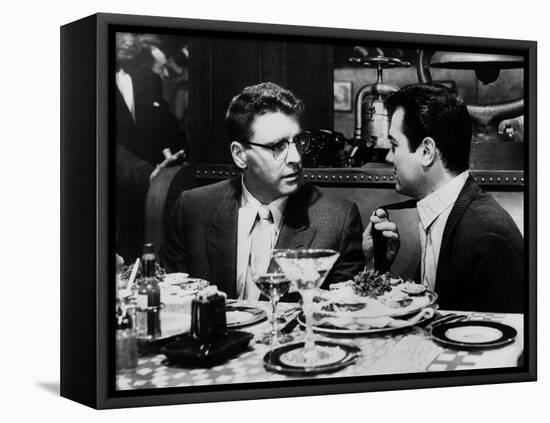 Le grand chantage SWEET SMELL OF SUCCESS by Alexander Mackendrick with Burt Lancaster, Tony Curtis,-null-Framed Stretched Canvas