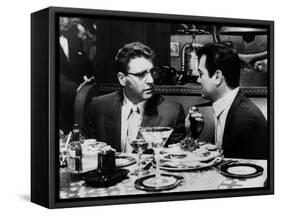 Le grand chantage SWEET SMELL OF SUCCESS by Alexander Mackendrick with Burt Lancaster, Tony Curtis,-null-Framed Stretched Canvas