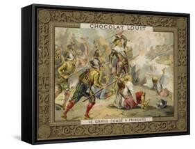 Le Grand Conde at the Battle of Freiburg, 1644-null-Framed Stretched Canvas