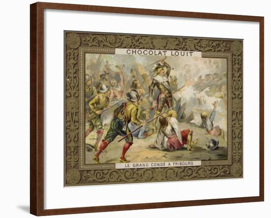 Le Grand Conde at the Battle of Freiburg, 1644-null-Framed Giclee Print