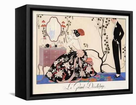 Le Grand Décolletage, 1921-Georges Barbier-Framed Stretched Canvas