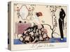 Le Grand Décolletage, 1921-Georges Barbier-Stretched Canvas