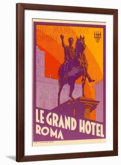 Le Grand Hotel, Roma-Found Image Press-Framed Giclee Print