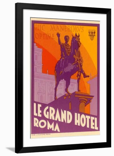 Le Grand Hotel, Roma-Found Image Press-Framed Giclee Print