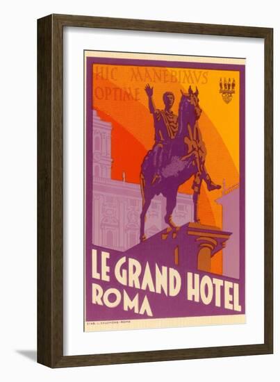 Le Grand Hotel, Roma-Found Image Press-Framed Giclee Print