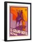 Le Grand Hotel, Roma-Found Image Press-Framed Giclee Print