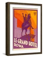 Le Grand Hotel, Roma-null-Framed Art Print