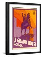 Le Grand Hotel, Roma-null-Framed Art Print