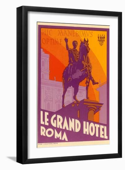 Le Grand Hotel, Roma-null-Framed Art Print