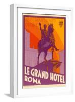 Le Grand Hotel, Roma-null-Framed Art Print