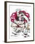 Le Grand Macabre' - illustration to comic opera by György Ligeti-Neale Osborne-Framed Giclee Print