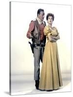 Le grand McLintock (McLINTOCK ! ) by Andrew V. McLaglen with John Wayne and Maureen O'Hara, 1963 (p-null-Stretched Canvas