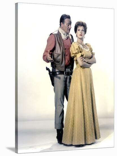 Le grand McLintock (McLINTOCK ! ) by Andrew V. McLaglen with John Wayne and Maureen O'Hara, 1963 (p-null-Stretched Canvas