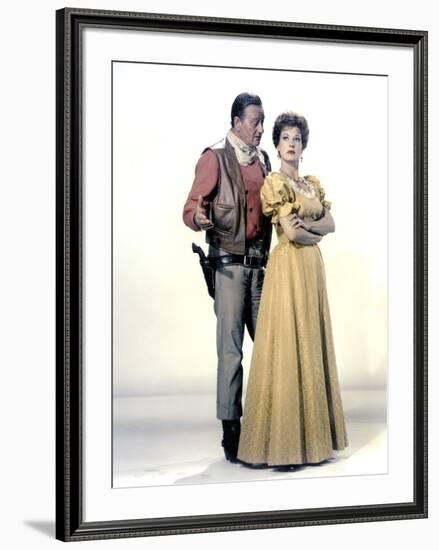 Le grand McLintock (McLINTOCK ! ) by Andrew V. McLaglen with John Wayne and Maureen O'Hara, 1963 (p-null-Framed Photo