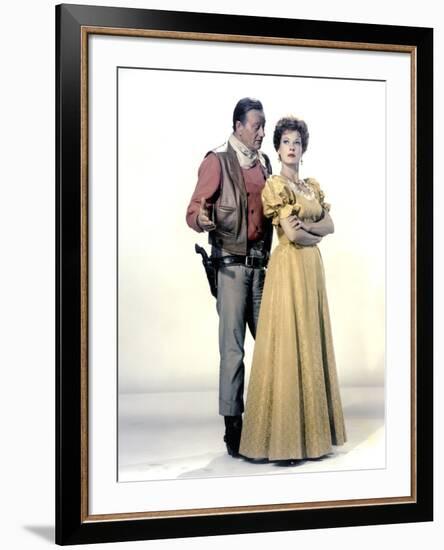 Le grand McLintock (McLINTOCK ! ) by Andrew V. McLaglen with John Wayne and Maureen O'Hara, 1963 (p-null-Framed Photo