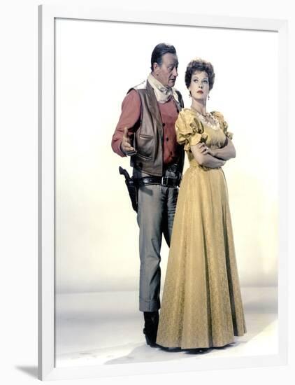 Le grand McLintock (McLINTOCK ! ) by Andrew V. McLaglen with John Wayne and Maureen O'Hara, 1963 (p-null-Framed Photo