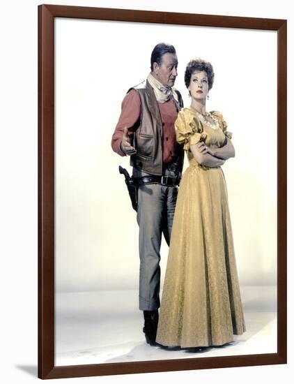 Le grand McLintock (McLINTOCK ! ) by Andrew V. McLaglen with John Wayne and Maureen O'Hara, 1963 (p-null-Framed Photo