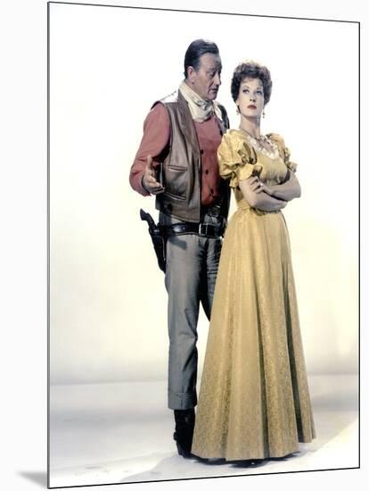 Le grand McLintock (McLINTOCK ! ) by Andrew V. McLaglen with John Wayne and Maureen O'Hara, 1963 (p-null-Mounted Photo