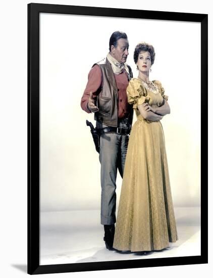 Le grand McLintock (McLINTOCK ! ) by Andrew V. McLaglen with John Wayne and Maureen O'Hara, 1963 (p-null-Framed Photo