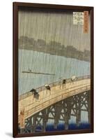 Le grand pont : averse soudaine à Ataké-Ando Hiroshige-Framed Giclee Print