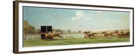 Le Grand Prix de Paris at Longchamp, 1933-Eugene Pechaubes-Framed Premium Giclee Print