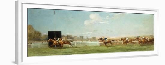 Le Grand Prix de Paris at Longchamp, 1933-Eugene Pechaubes-Framed Premium Giclee Print