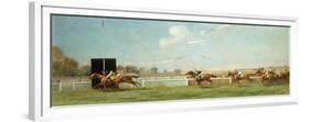 Le Grand Prix de Paris at Longchamp, 1933-Eugene Pechaubes-Framed Premium Giclee Print