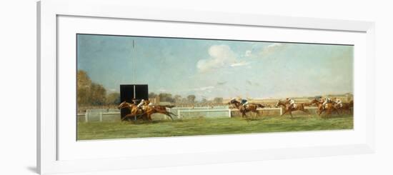 Le Grand Prix de Paris at Longchamp, 1933-Eugene Pechaubes-Framed Giclee Print