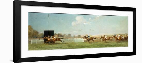 Le Grand Prix de Paris at Longchamp, 1933-Eugene Pechaubes-Framed Giclee Print