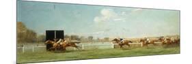 Le Grand Prix de Paris at Longchamp, 1933-Eugene Pechaubes-Mounted Giclee Print