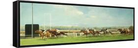 Le Grand Prix de Paris at Longchamp, 1933-Eugene Pechaubes-Framed Stretched Canvas