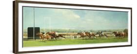 Le Grand Prix de Paris at Longchamp, 1933-Eugene Pechaubes-Framed Premium Giclee Print