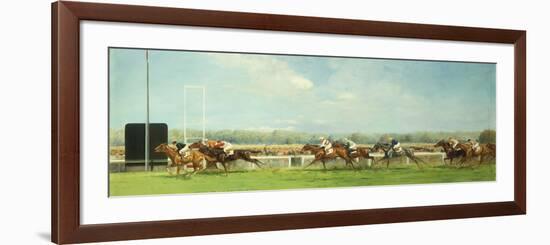 Le Grand Prix de Paris at Longchamp, 1933-Eugene Pechaubes-Framed Premium Giclee Print