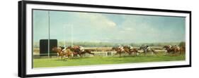 Le Grand Prix de Paris at Longchamp, 1933-Eugene Pechaubes-Framed Premium Giclee Print