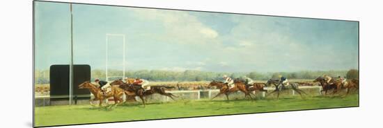 Le Grand Prix de Paris at Longchamp, 1933-Eugene Pechaubes-Mounted Premium Giclee Print