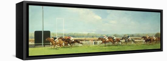 Le Grand Prix de Paris at Longchamp, 1933-Eugene Pechaubes-Framed Stretched Canvas