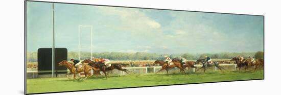 Le Grand Prix de Paris at Longchamp, 1933-Eugene Pechaubes-Mounted Giclee Print