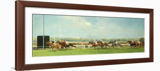 Le Grand Prix de Paris at Longchamp, 1933-Eugene Pechaubes-Framed Giclee Print