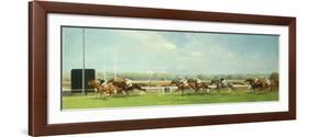 Le Grand Prix de Paris at Longchamp, 1933-Eugene Pechaubes-Framed Giclee Print