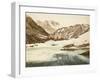 Le Grand Saint-Bernard, le lac et les hospices : paysage de montagne-null-Framed Giclee Print