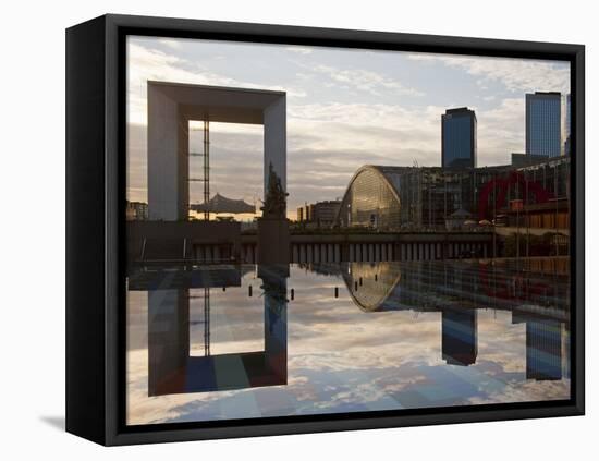 Le Grande Arche in La Defense, the Main Business District in Paris, France-Carlos Sanchez Pereyra-Framed Stretched Canvas