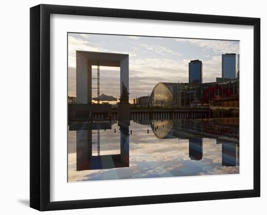 Le Grande Arche in La Defense, the Main Business District in Paris, France-Carlos Sanchez Pereyra-Framed Photographic Print