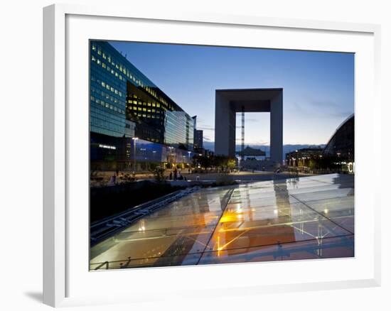 Le Grande Arche in La Defense, the Main Business District in Paris, France-Carlos Sanchez Pereyra-Framed Photographic Print