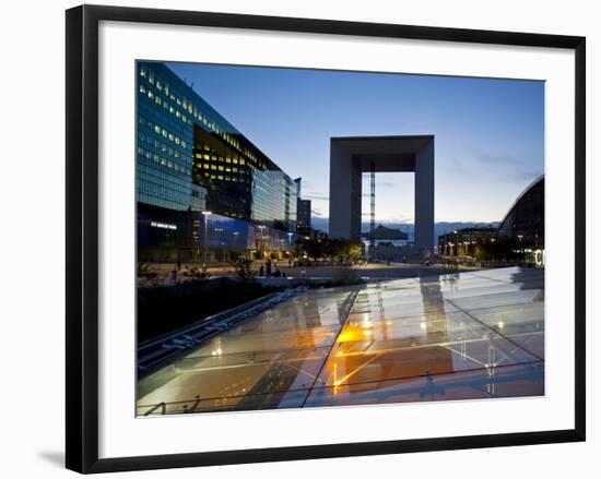 Le Grande Arche in La Defense, the Main Business District in Paris, France-Carlos Sanchez Pereyra-Framed Photographic Print