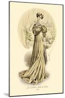 Le Grandes Modes de Paris: Golden Gown-null-Mounted Art Print