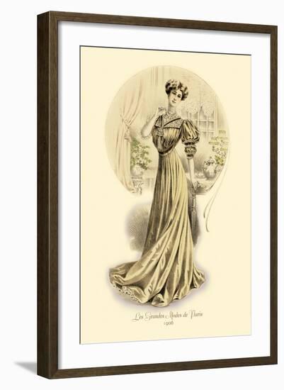 Le Grandes Modes de Paris: Golden Gown-null-Framed Art Print