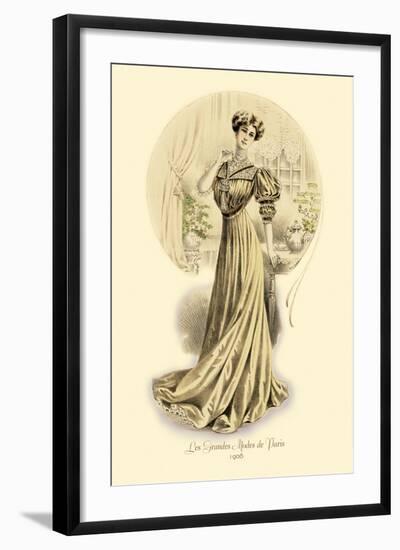 Le Grandes Modes de Paris: Golden Gown-null-Framed Art Print